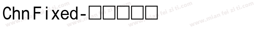 Chn Fixed字体转换